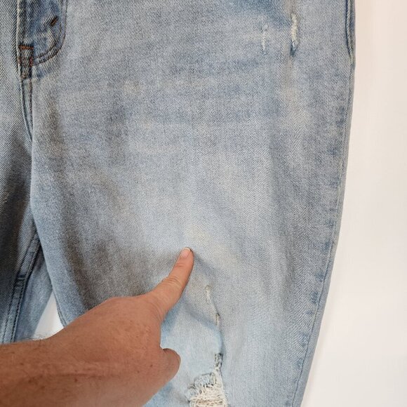 Abercrombie & Fitch The Skinny High Rise Curve Love Distressed Thrashed Jeans 31 - Picture 10 of 13